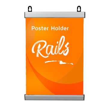 prachtige afgewerkte banieren. Hangt altijd strak door het contra gewicht aan de onderzijde.